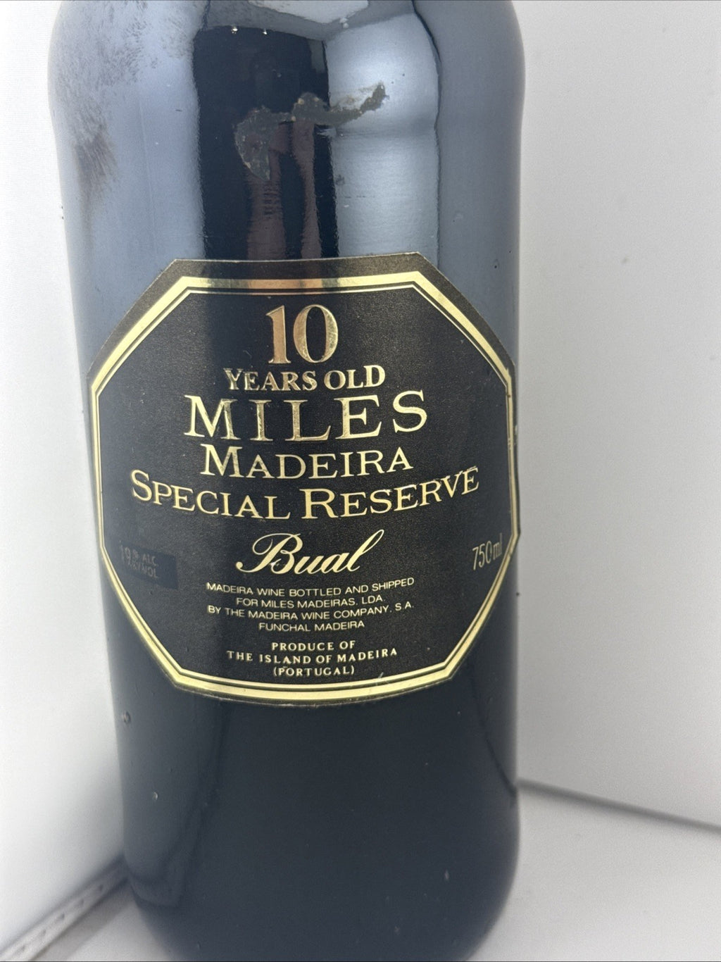 Miles 10 Year Old Bual Madeira Special Reserve 75cl Portugal 1990s