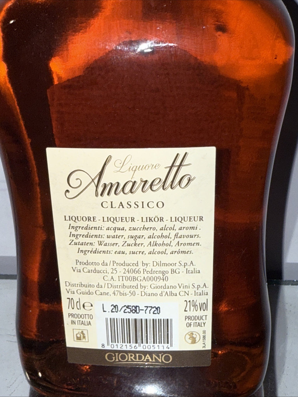 Amaretto Classico Giordano 70cl