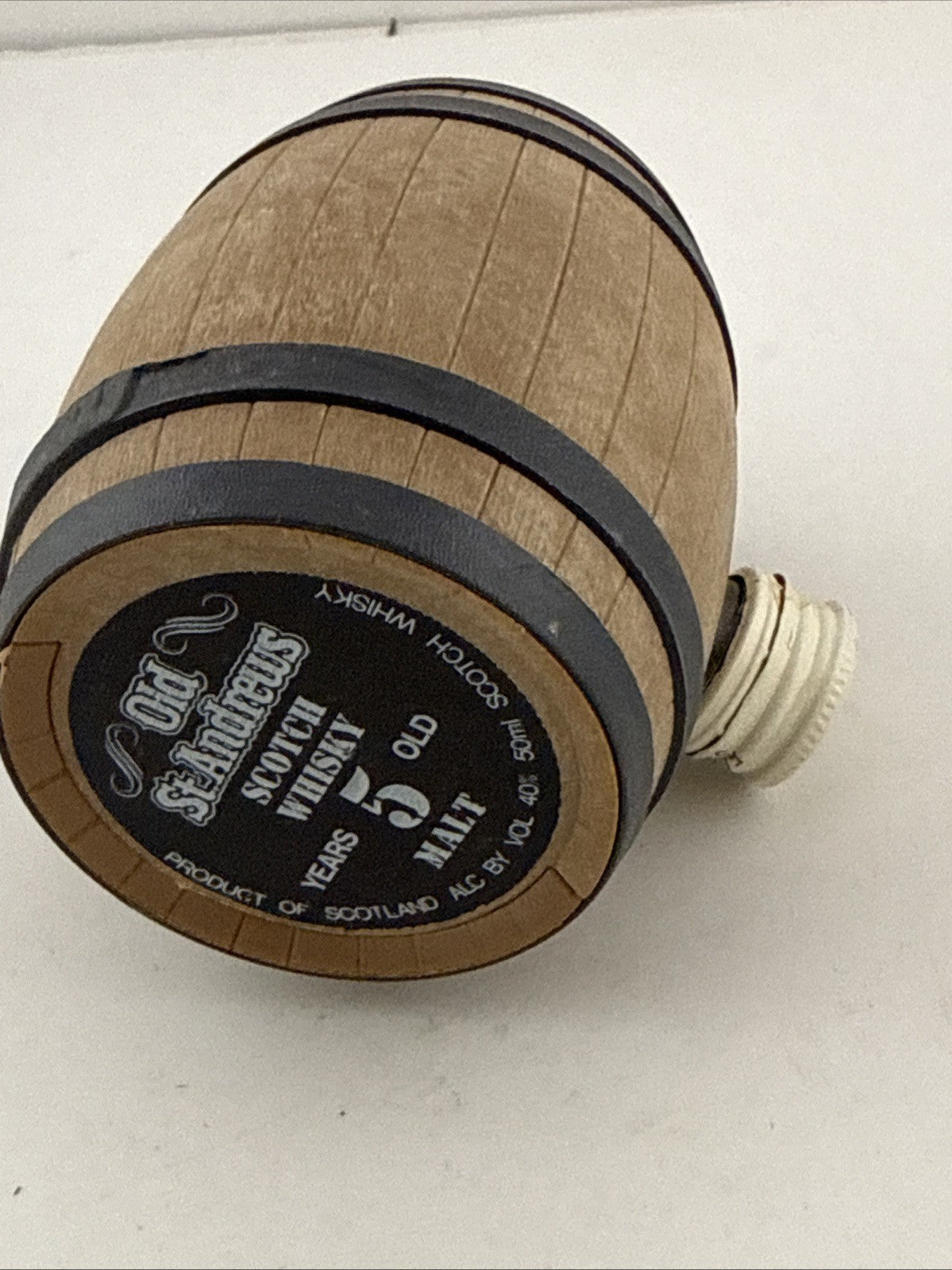 Vintage Old St Andrews 5 Year Old Scotch Whisky Barrel Miniature 50ml