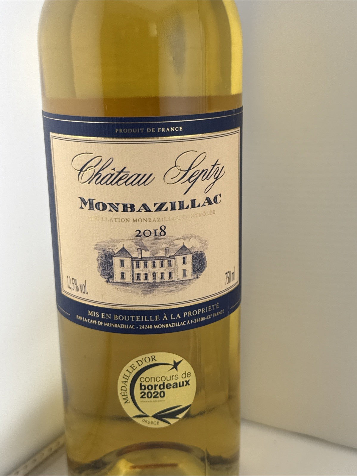 Chateau Senty Monbazillac 2018 Sweet White Wine 75cl Bordeaux