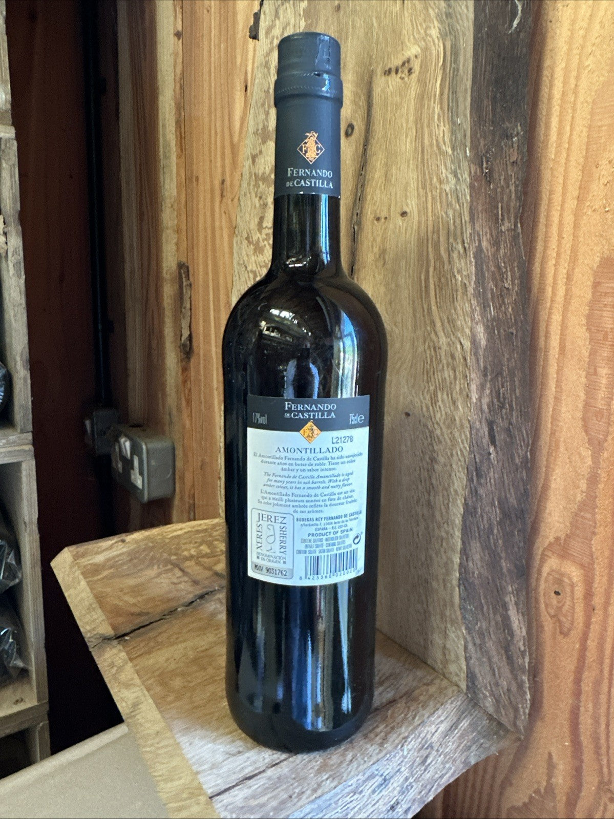 Amontillado dry Sherry Fernando de Castilla