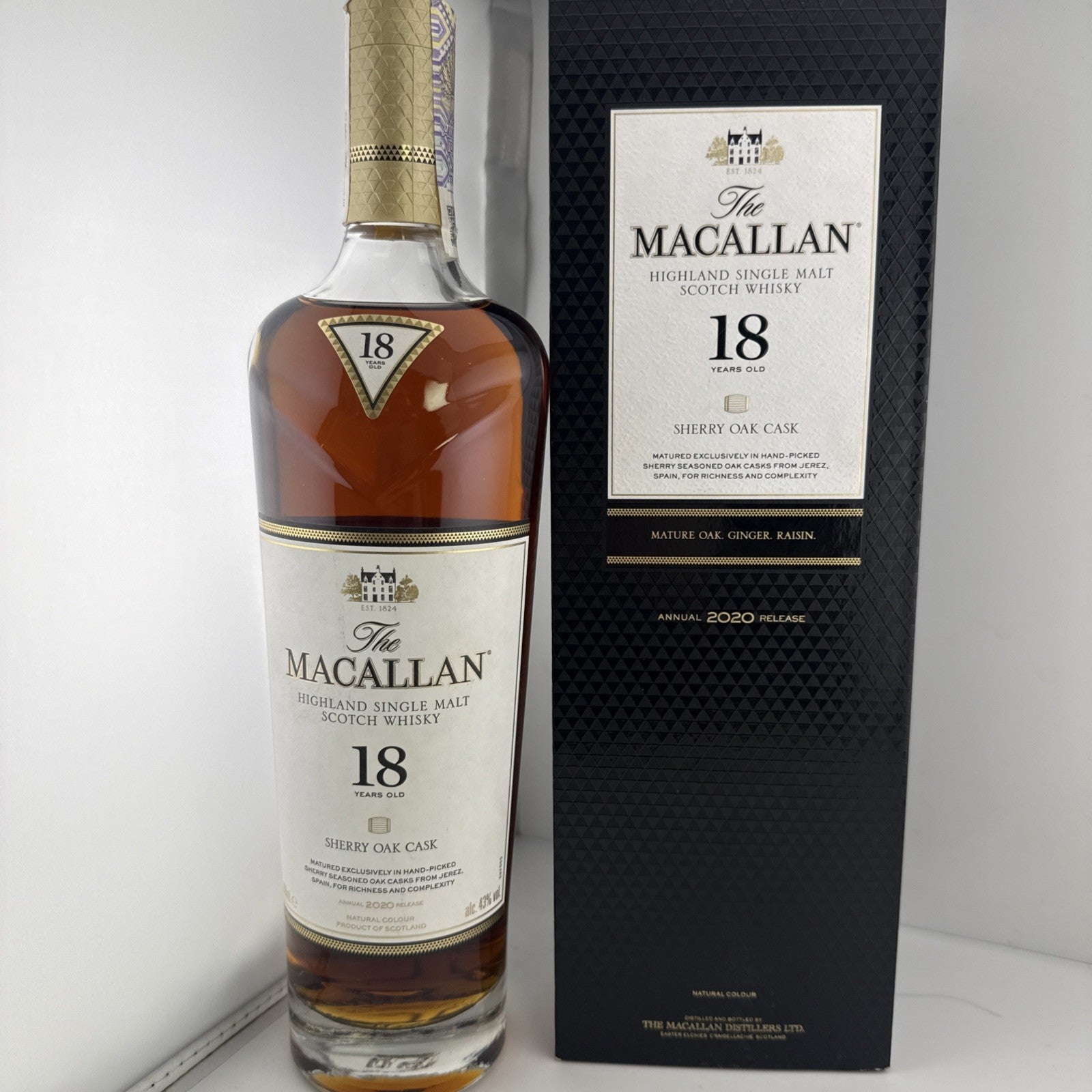 Macallan 18 Year Old 2020 Sherry Oak Single Malt Whisky 70cl