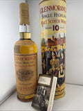 Sealed 1990s Glenmorangie 10 Year Old with Sixteen Men of Tain tin.