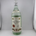 1L Bacardi Carta Blanca; label design and 40% alc/vol date it to the 1990s.