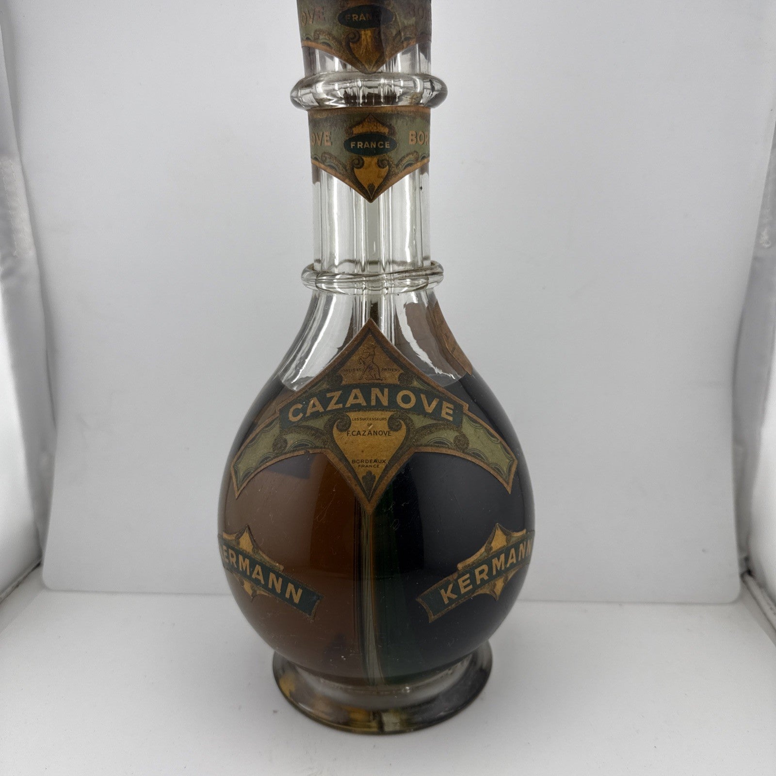 Antique Cazanove Kermann Cherry Brandy c1890–1910 French Bottle