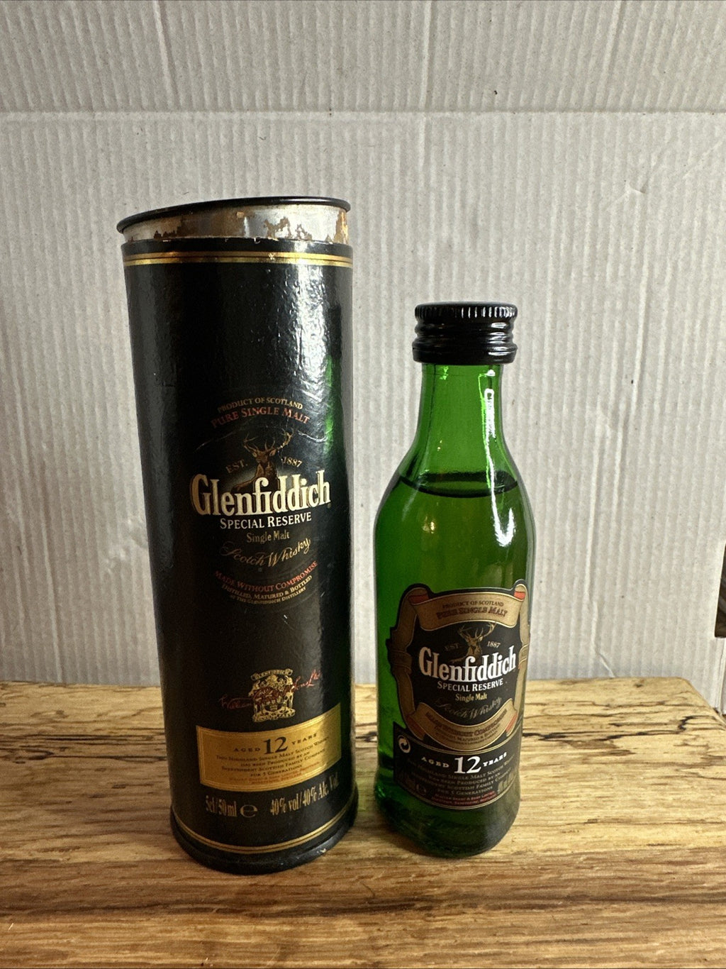 Glenfiddich 12 Year Old Special Reserve single Malt Miniature Boxed