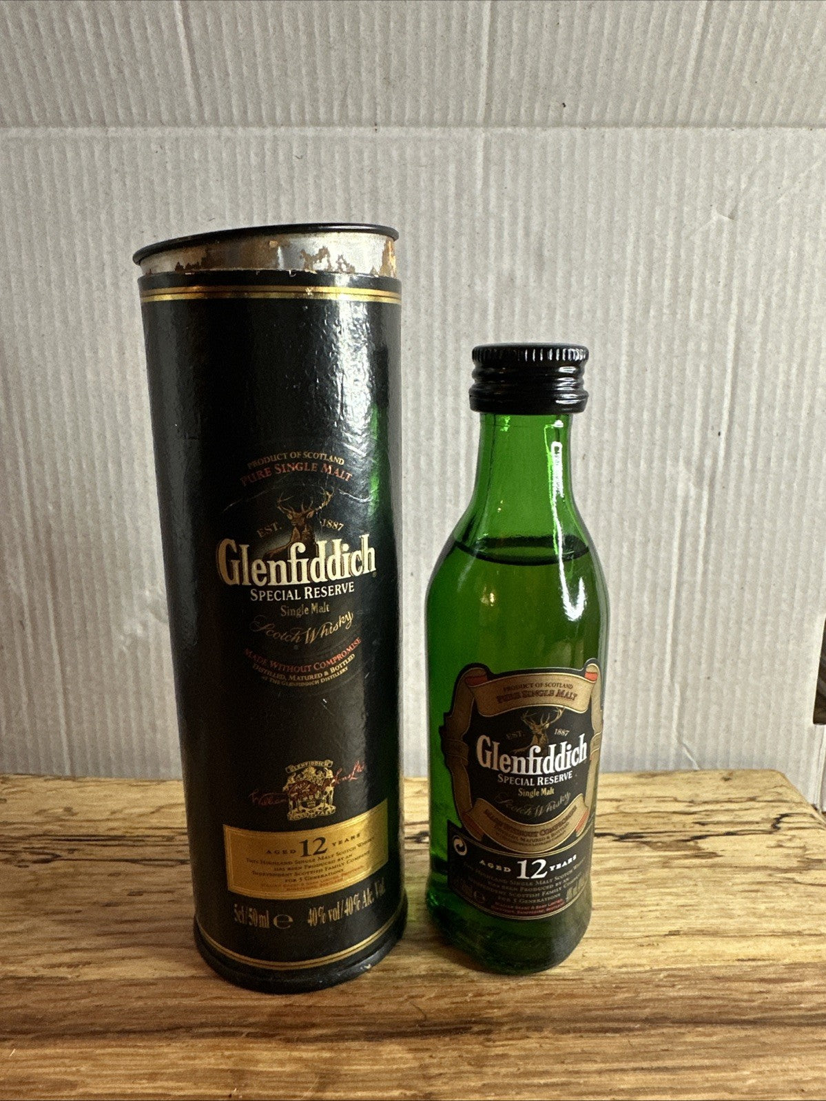 Glenfiddich 12 Year Old Special Reserve single Malt Miniature Boxed