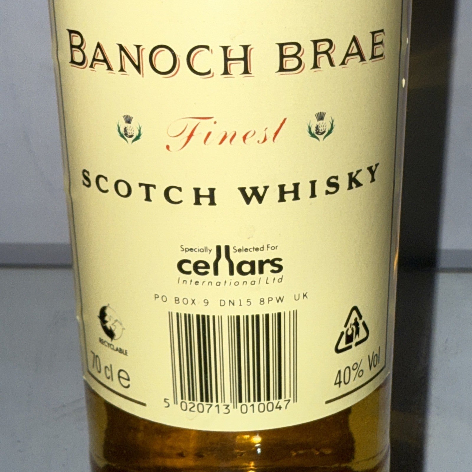Banoch Brae Finest Blended Scotch Whisky Bottled 1990s