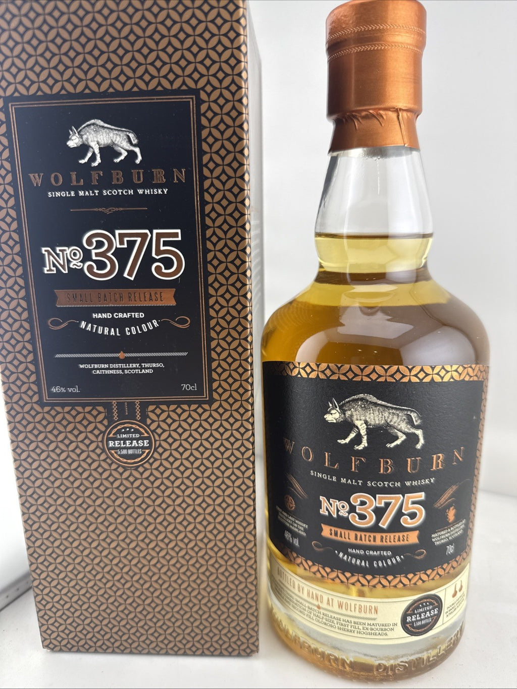 Wolfburn No.375 Small Batch Release Single Malt Scotch Whisky 70cl 46% Boxed