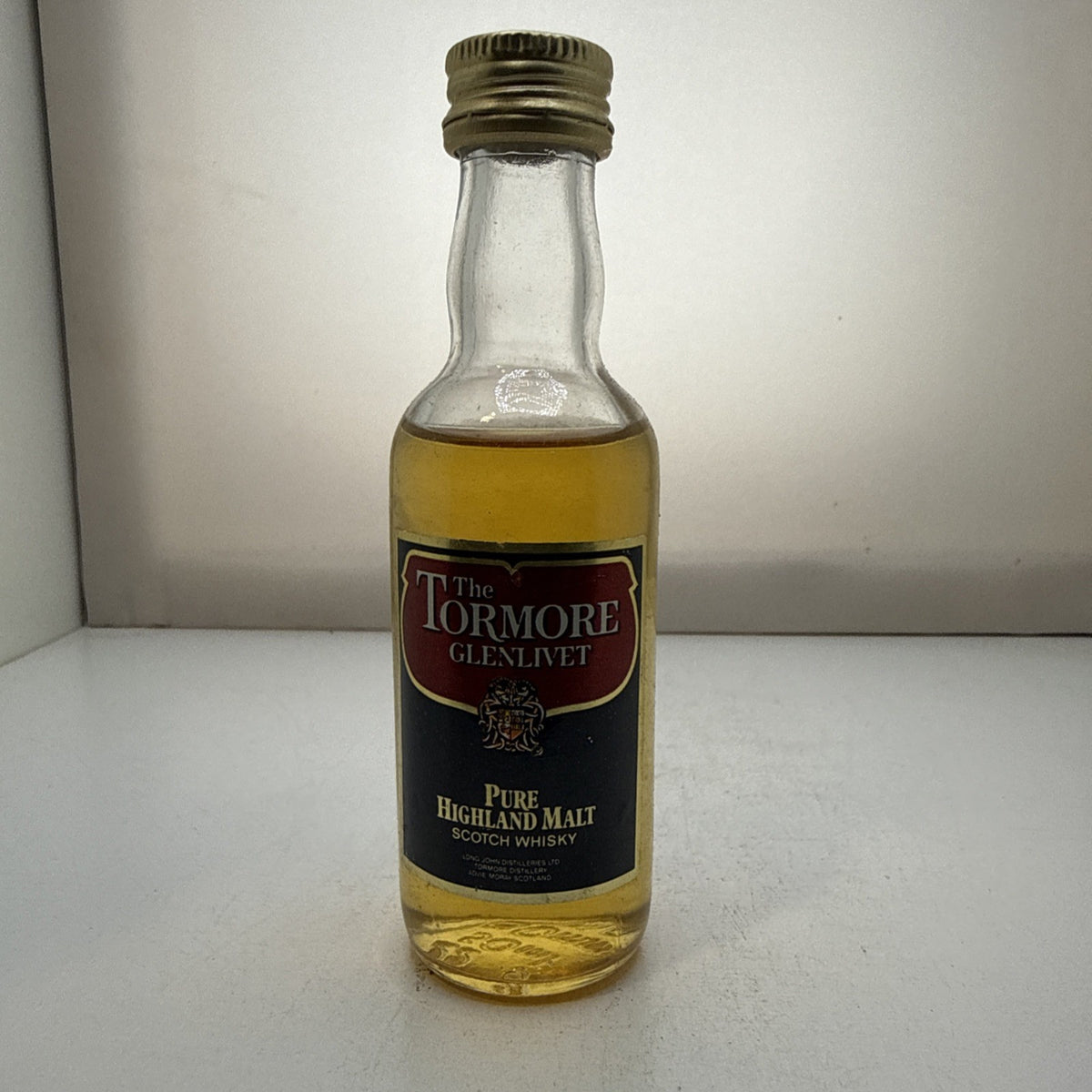 Tormore Glenlivet — 5cl Highland Malt Miniature — Red/Black Label