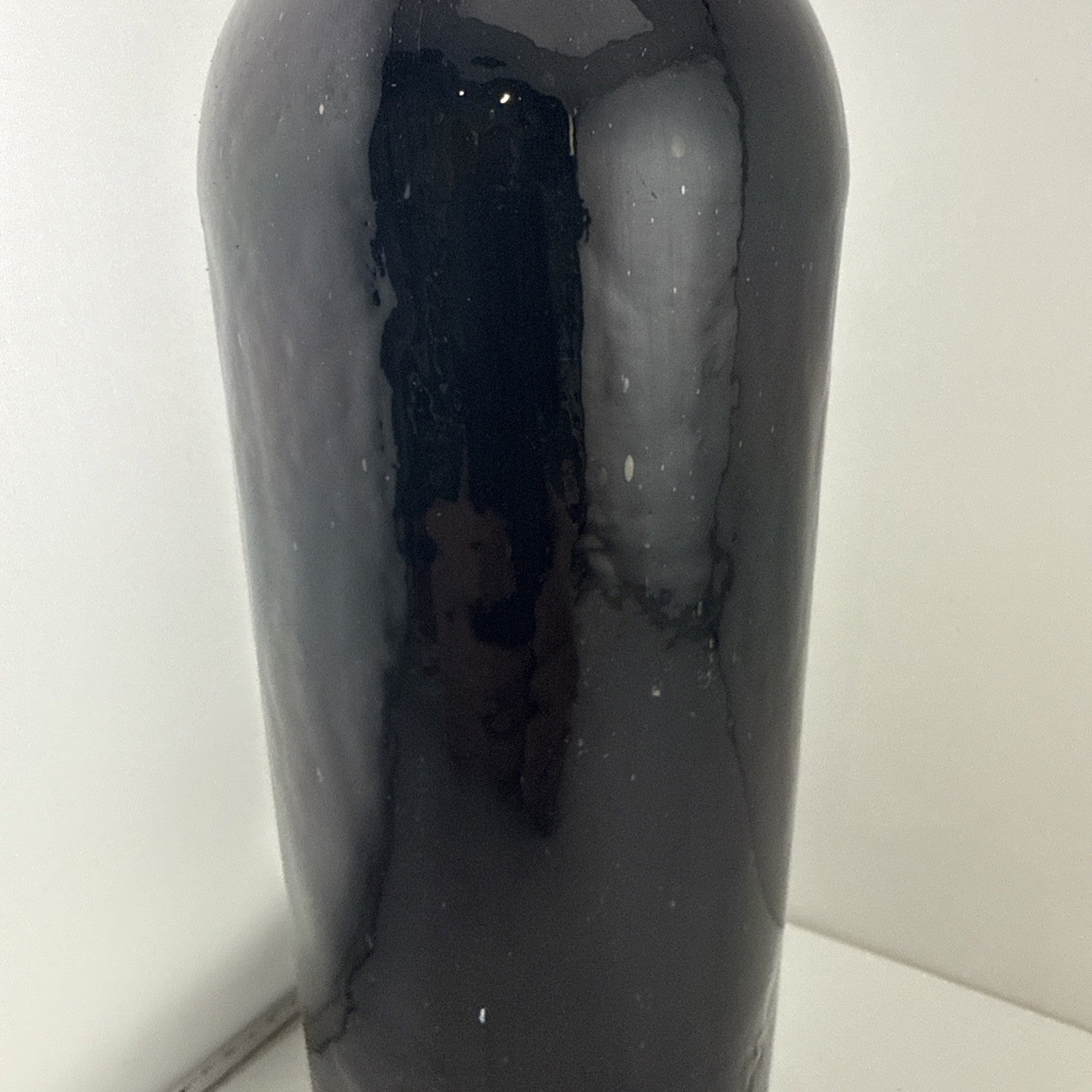 Old Full Sealed Sherry Bottle Cork Cap Vintage Hand Blown Glass Late 1800s