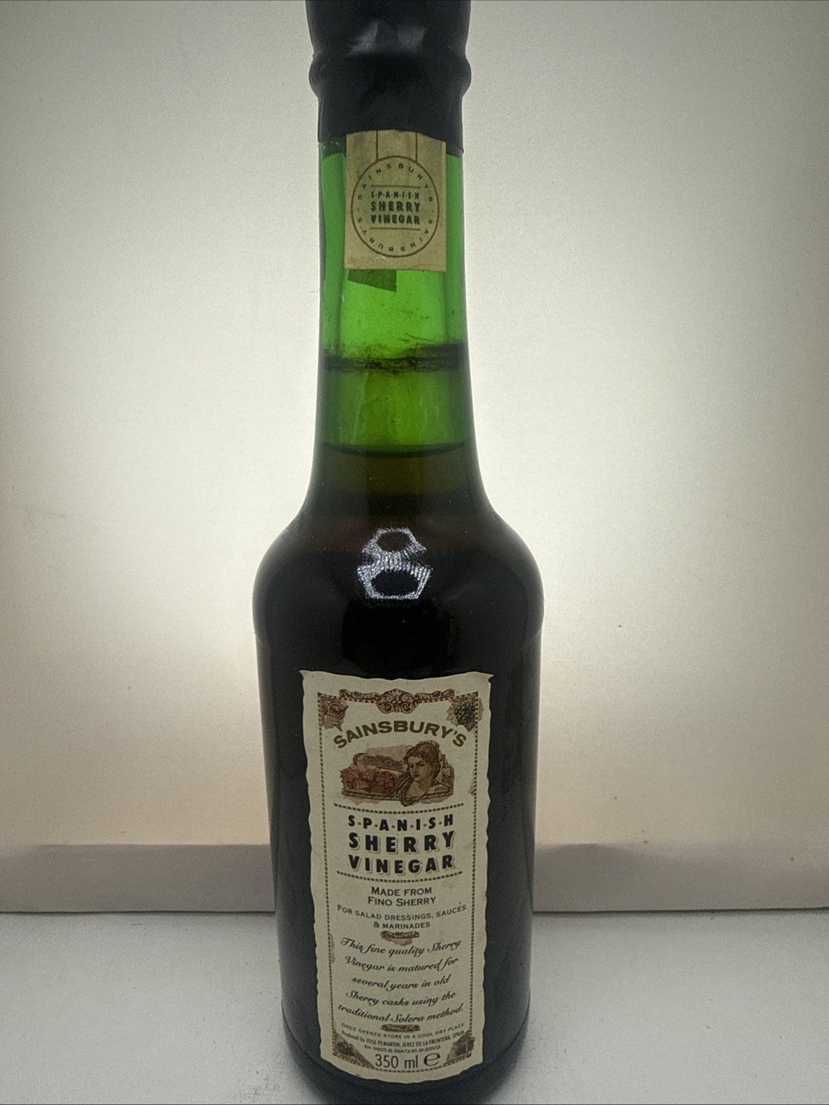 Sainsbury's Spanish Sherry Vinegar — c.1980s–90s — Fino sherry-based —