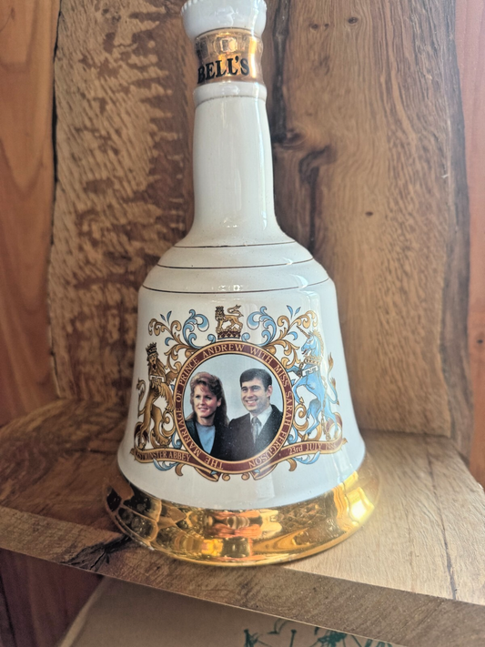 Bells Whisky 75cl Bottled 1986 vintage matured Royal Fergie And Andrew