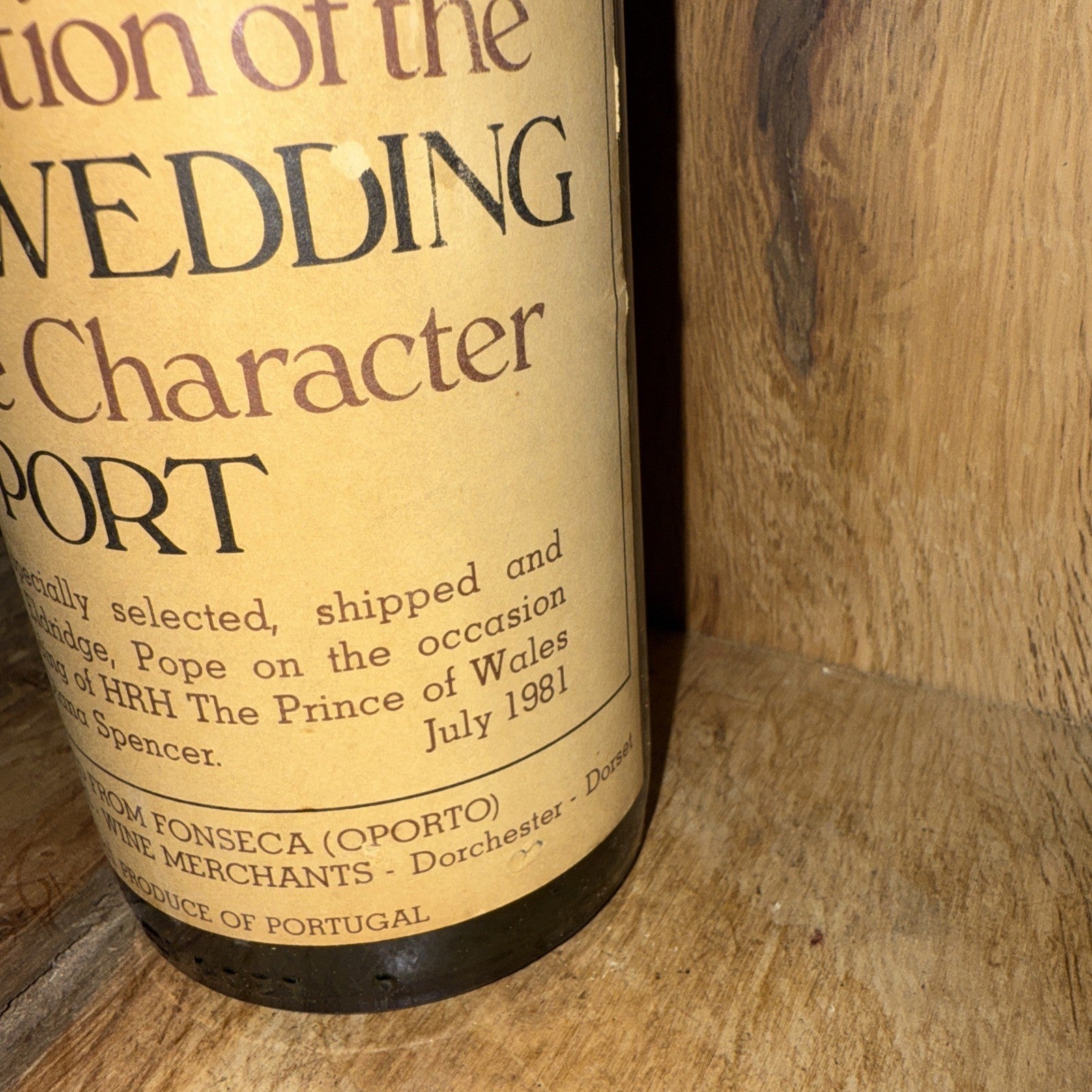 Fonseca Royal Wedding 1981 Vintage Character Port