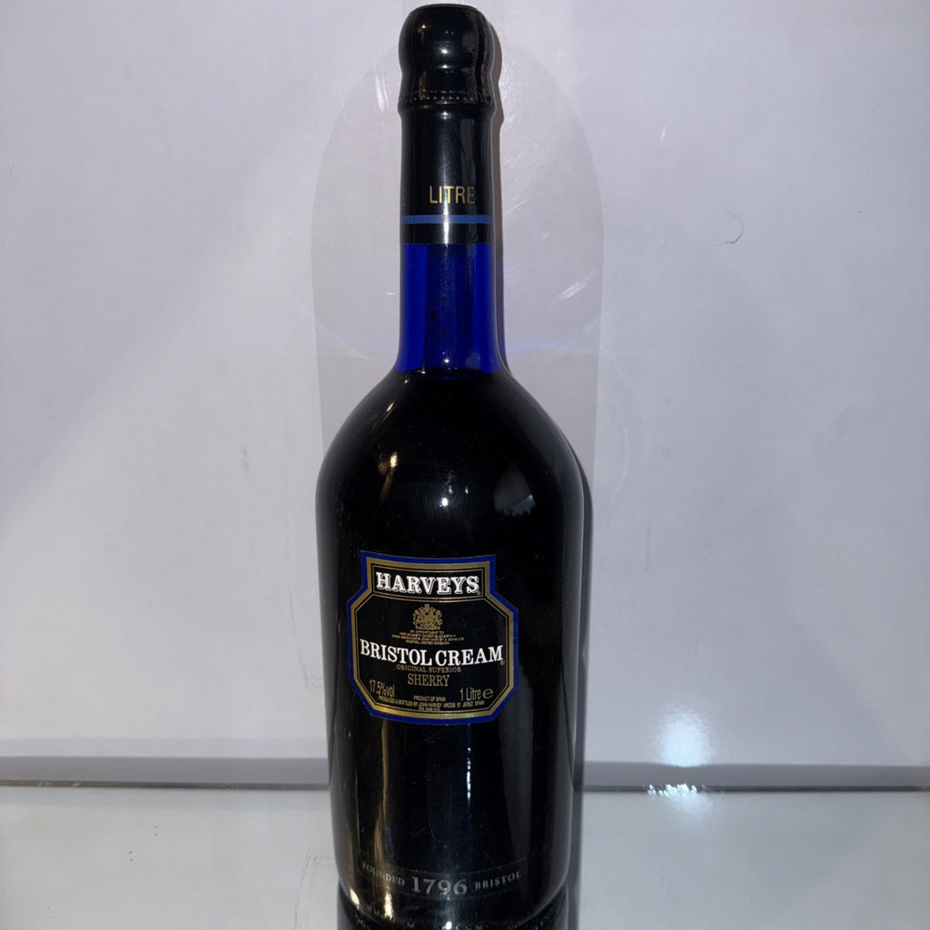 Harveys Bristol cream in Blue bottle 1L 17.5%abv