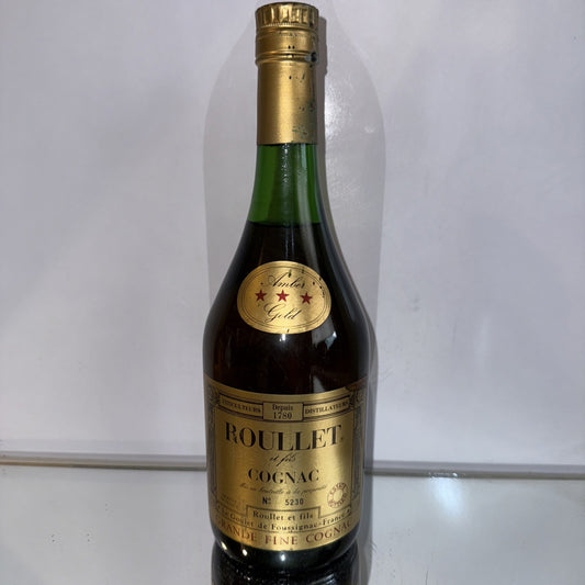 Roullet 3star Amber Gold Cognac 1980s Vintage