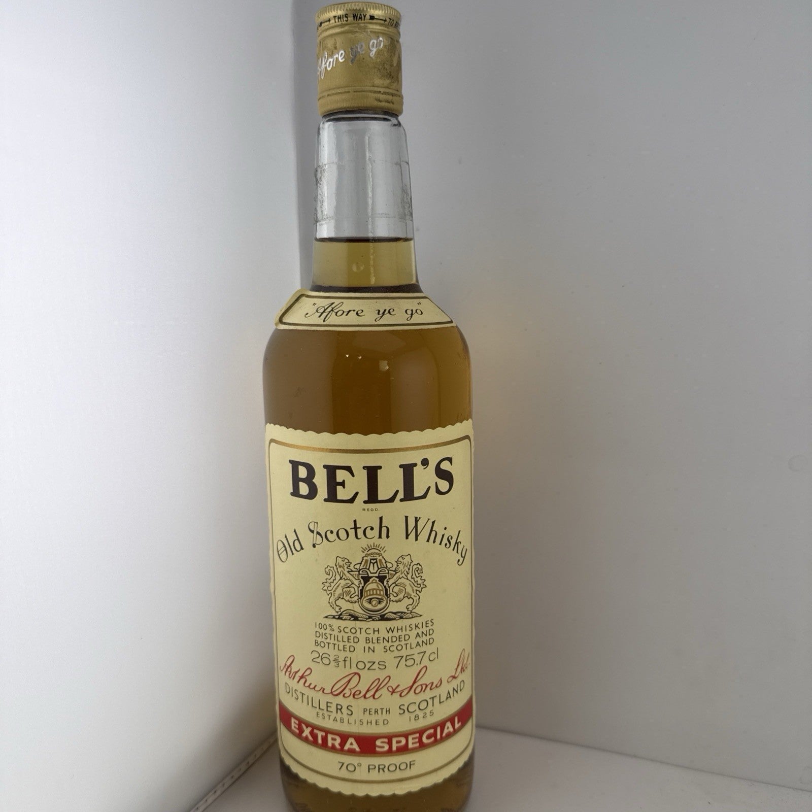 Bell’s Extra Special Scotch Whisky 75.7cl 70 Proof 1970s Bottling