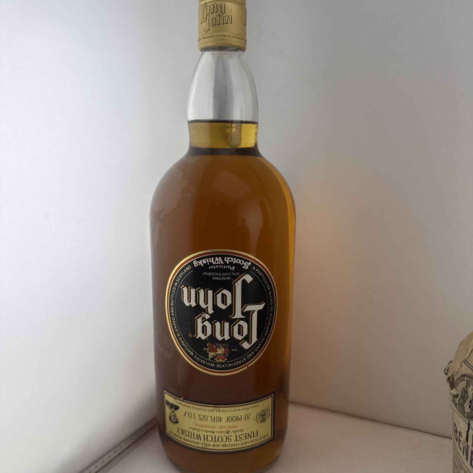 Vintage circa 1970s Long John Special Reserve Finest Scotch Whisky 1.13L