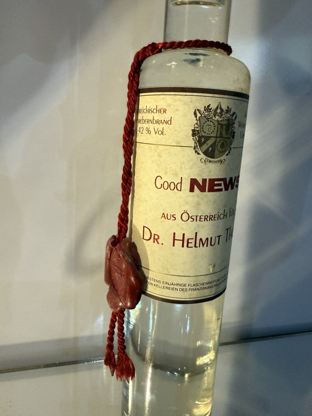 Good News! Aus Österreich für Dr. Helmut Thurn (Williams Birne Brand) 1990s