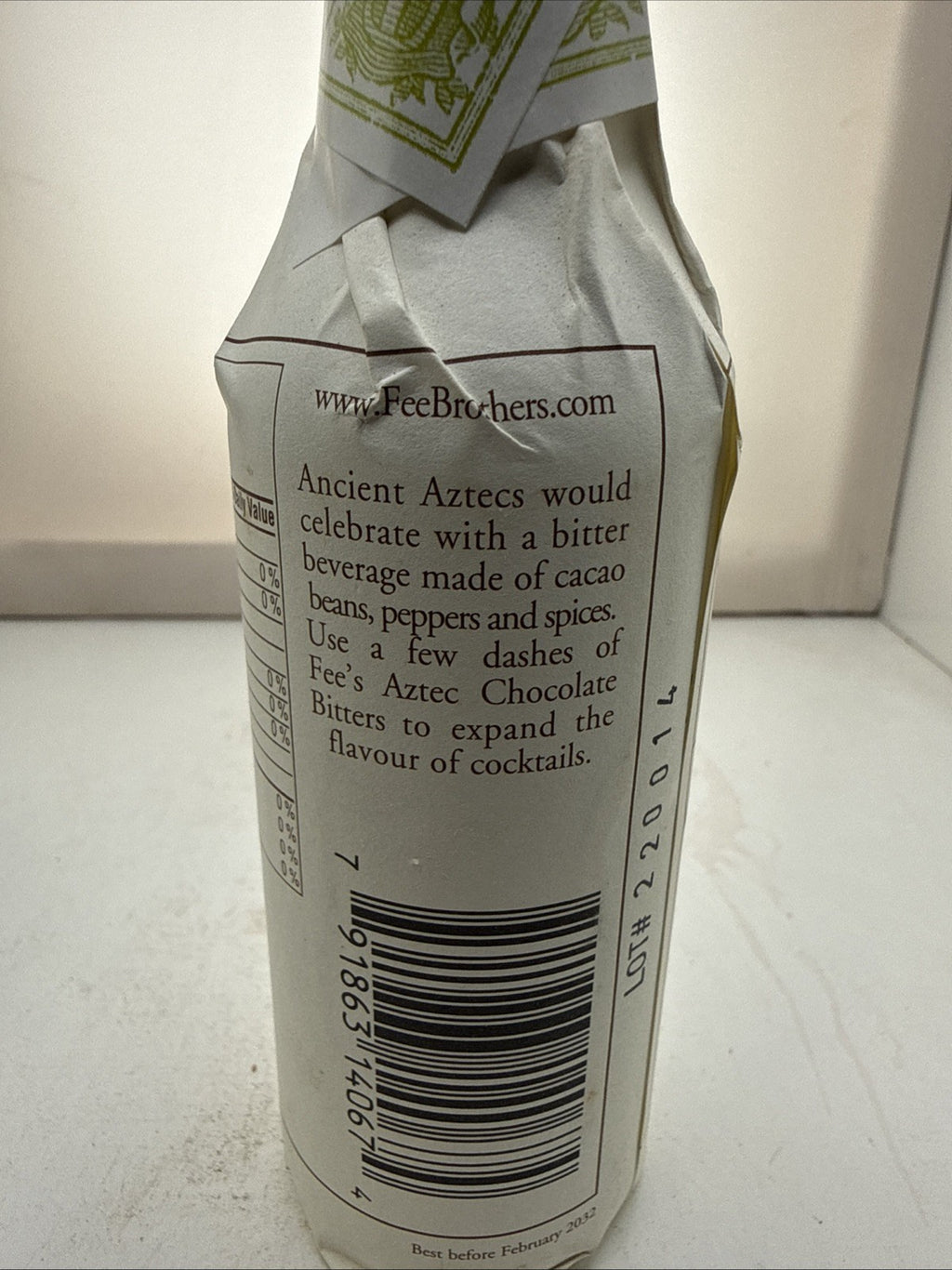 Fee Brothers 1864 Aztec Chocolate Bitters 1 x 150ml bottle CHeapest on internet!