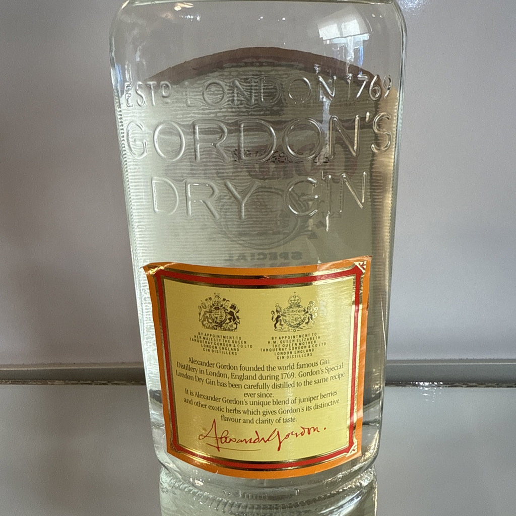 Gordon's Special Dry London Gin 1L 1980s bottled For HM Forces NAAFI