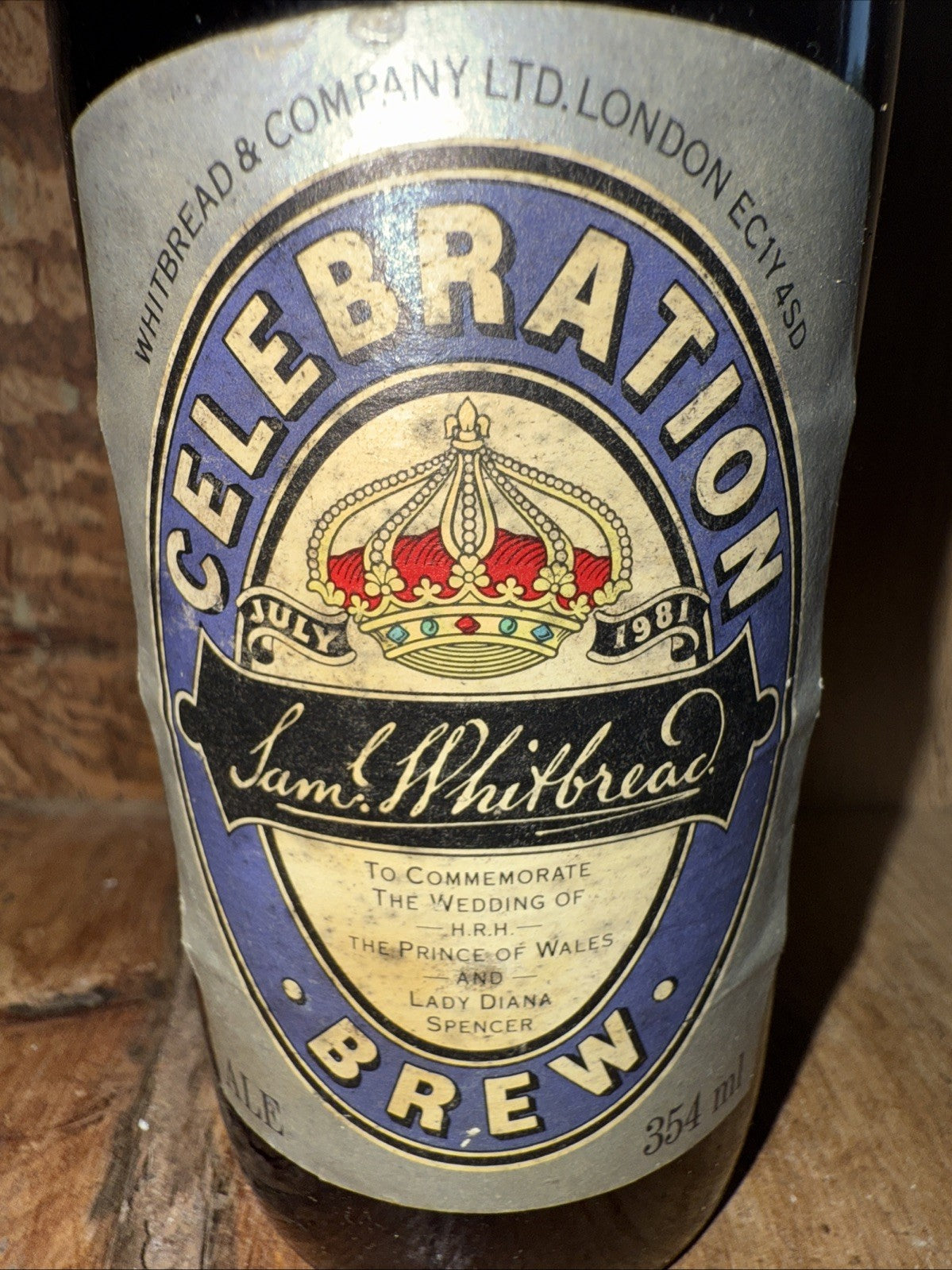 Whitbread and co Celebration Brew Charles and Diana Wedding 1981