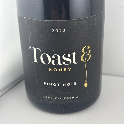 2022 Toast & Honey Pinot Noir Lodi California Red Wine 75cl