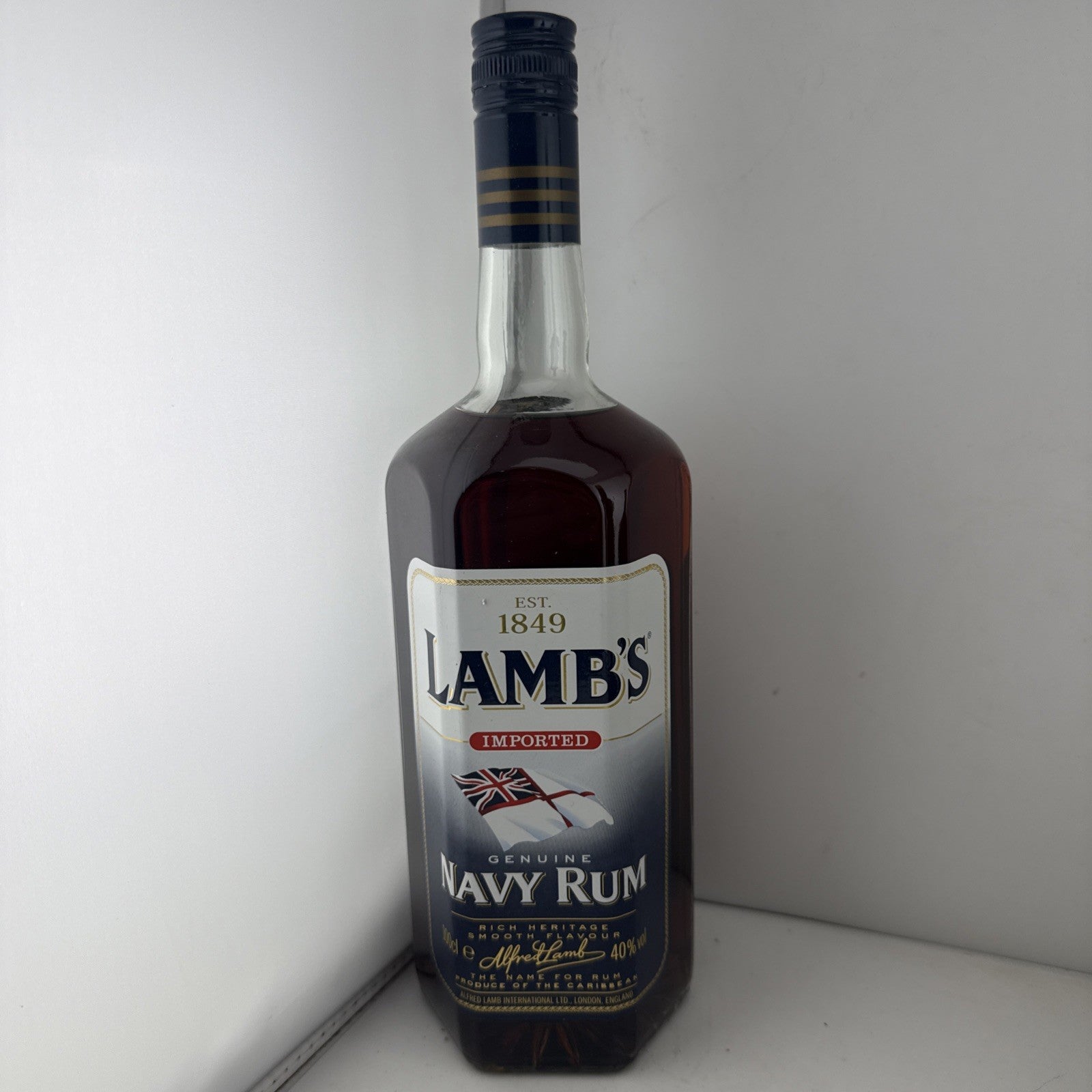 Lamb’s Imported Genuine Navy Rum 1L 40% Late 1990s Early 2000s