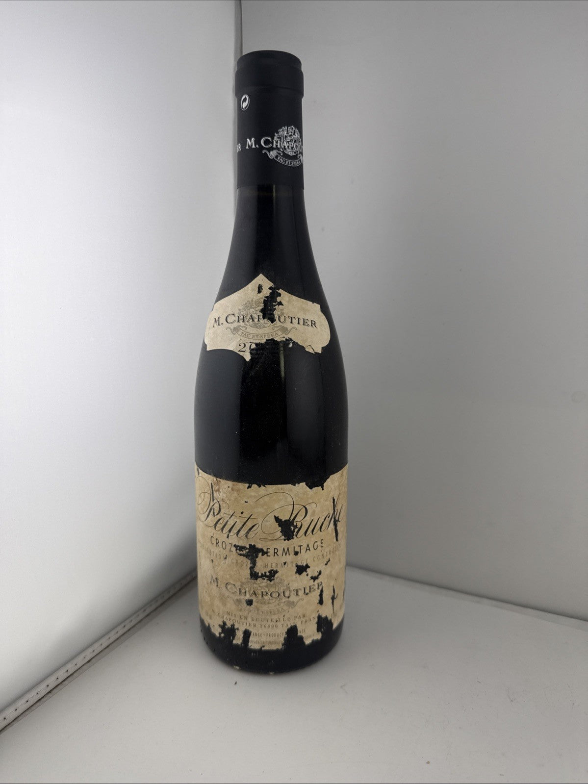 M Chapoutier Petite Ruche Crozes-Hermitage 2001 Rhône Wine Poor Label