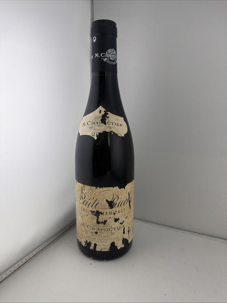 M Chapoutier Petite Ruche Crozes-Hermitage 2001 Rhône Wine Poor Label