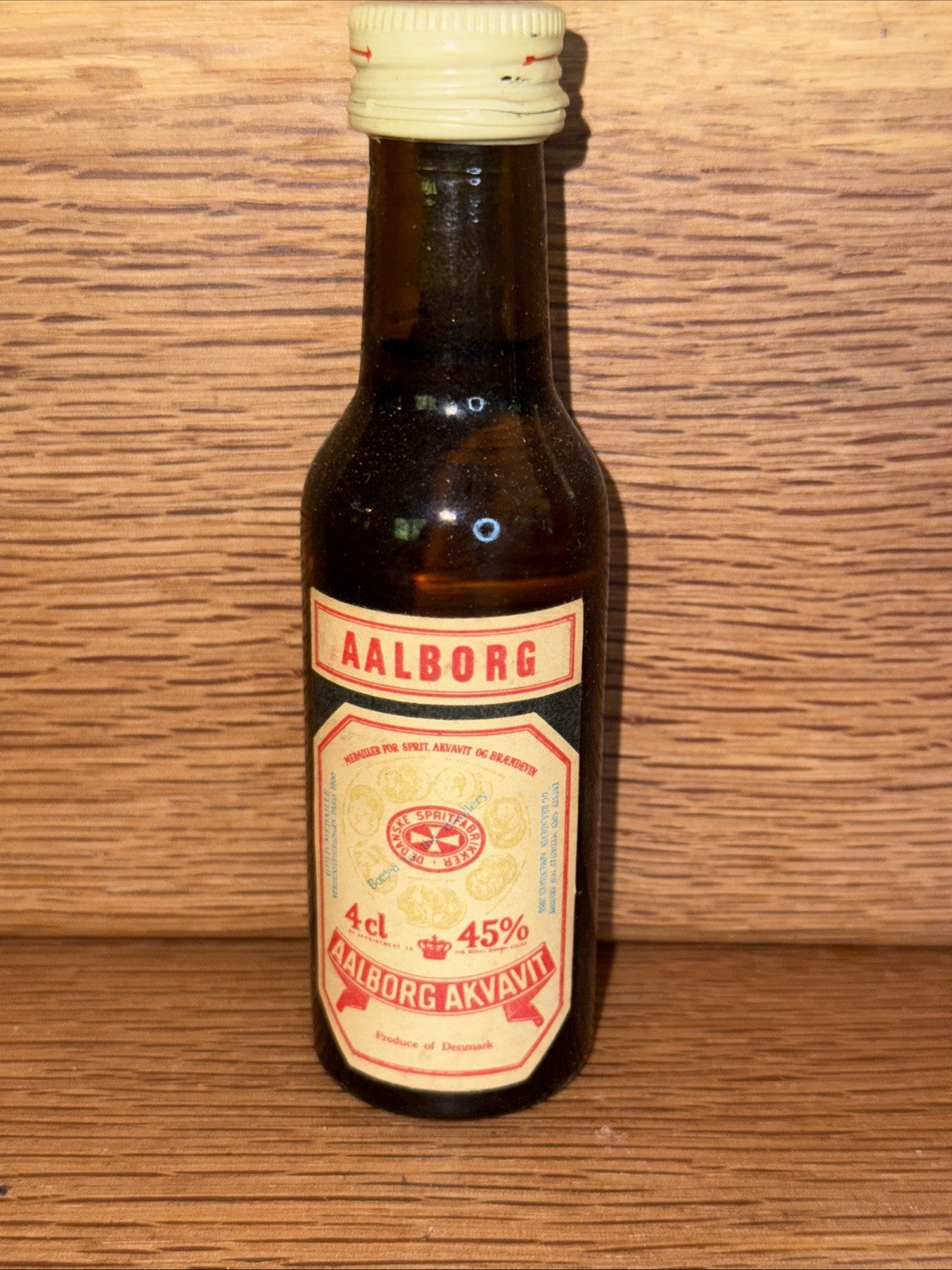 Aalborg Taffel Akvavit 1980s Miniature