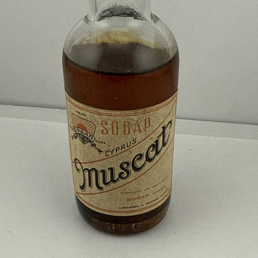 Vintage SODAP Cyprus Smuseer Liqueur Miniature Bottle Limassol