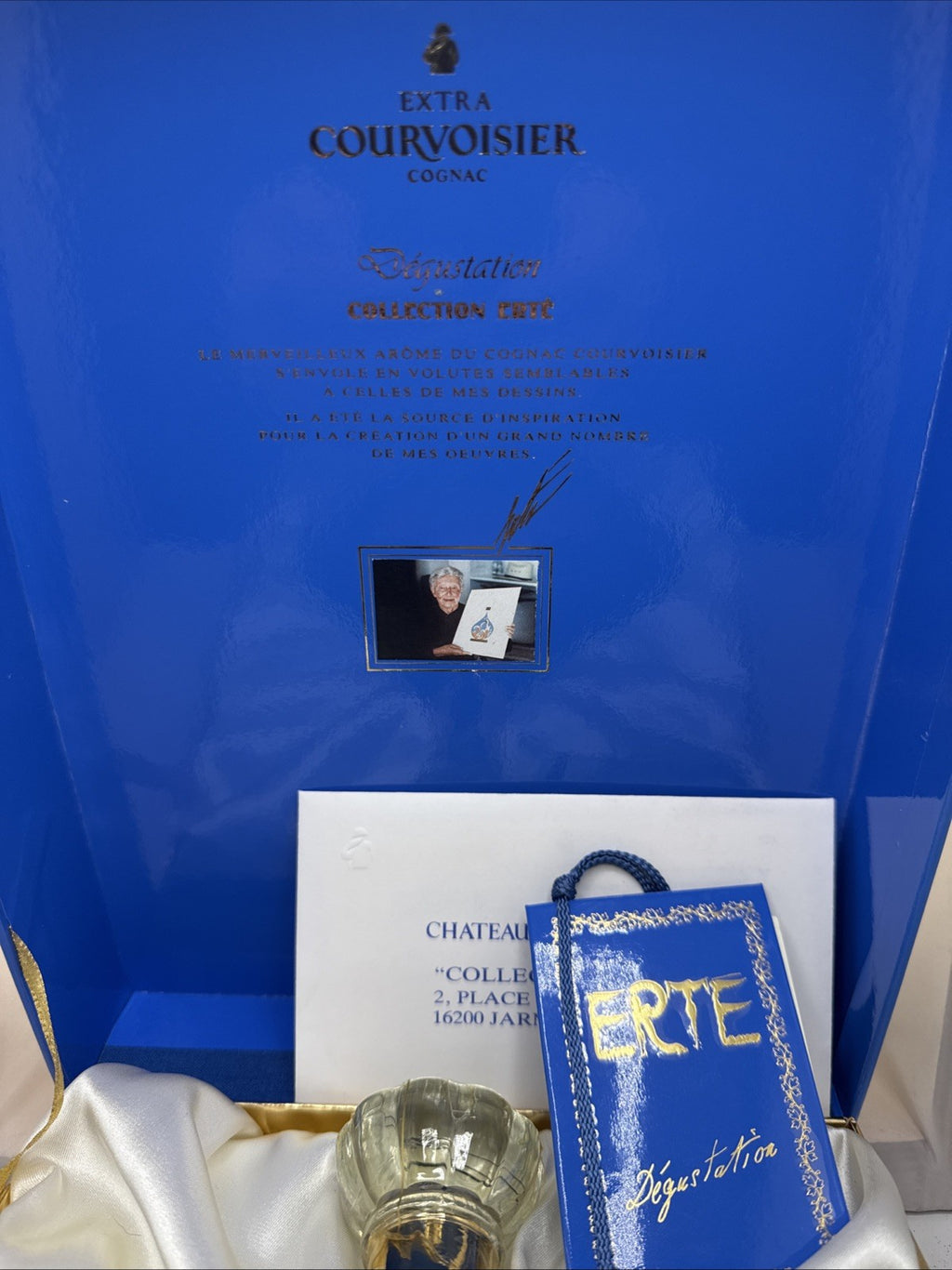 Courvoisier Erté No.5 — "Dégustation" — 1992 Release Complete box, cert. & tag