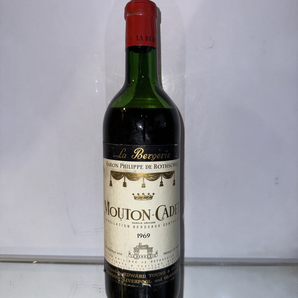 Baron Philippe de Rothschild’s Mouton Cadet 1969 Red French ( Low Neck)