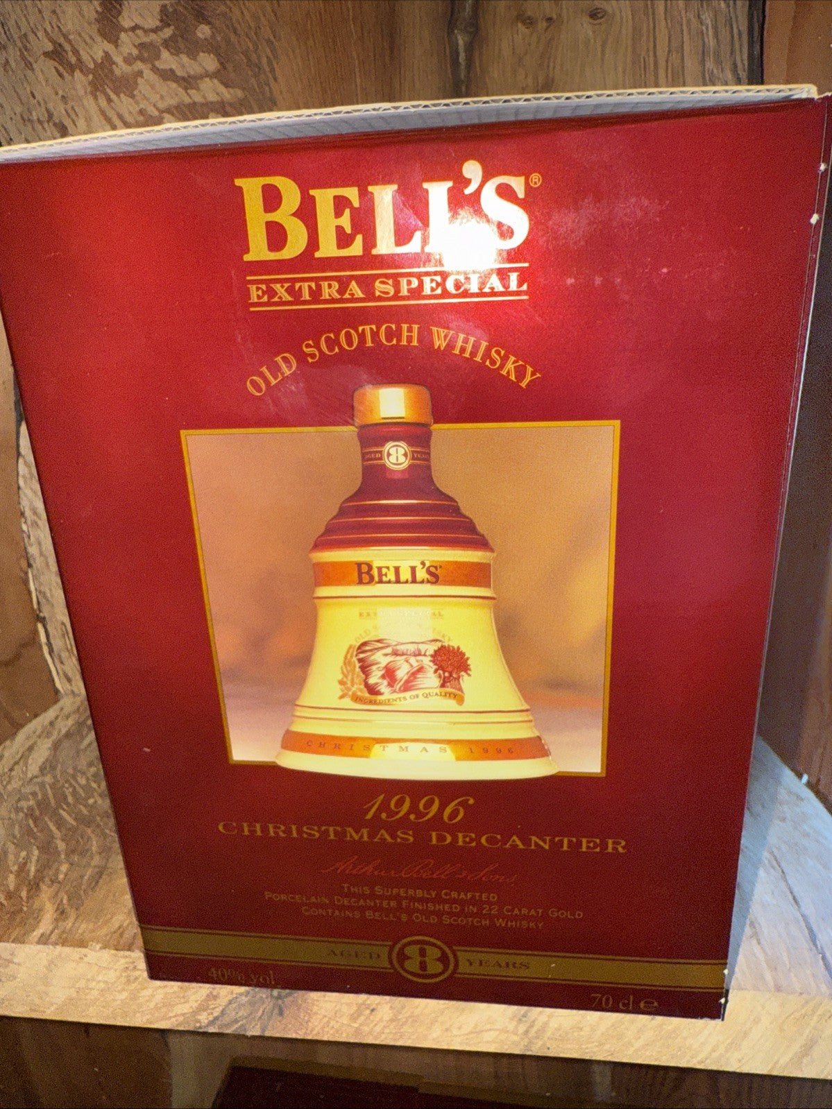 Bells Whisky 75cl Decanter Chrismas 1996 full Boxed mint condition