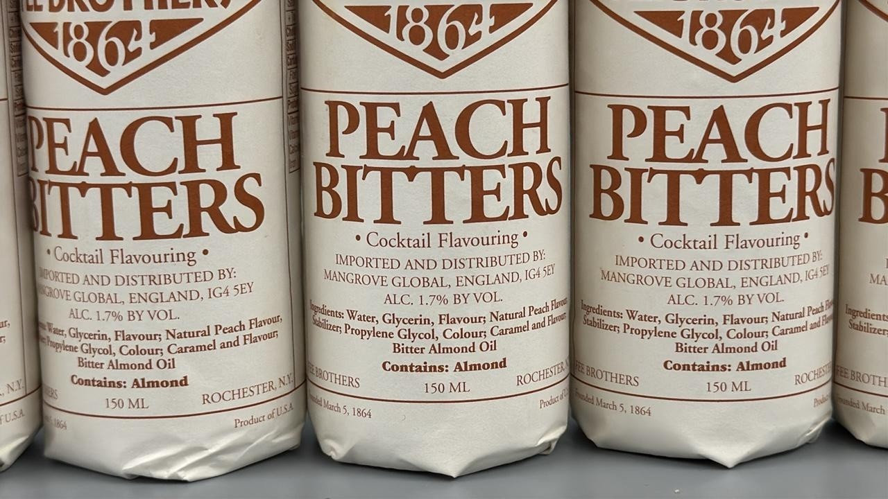 Fee Brothers 1864 Peach Bitters 1 x 150ml bottle CHeapest on internet!