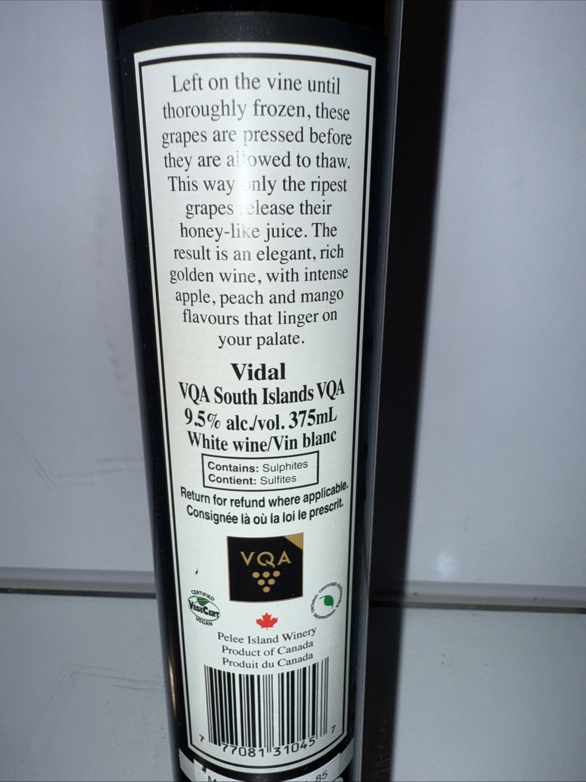 Pelee Island Vidal Ice Wine 2019 Rare Desert Wine