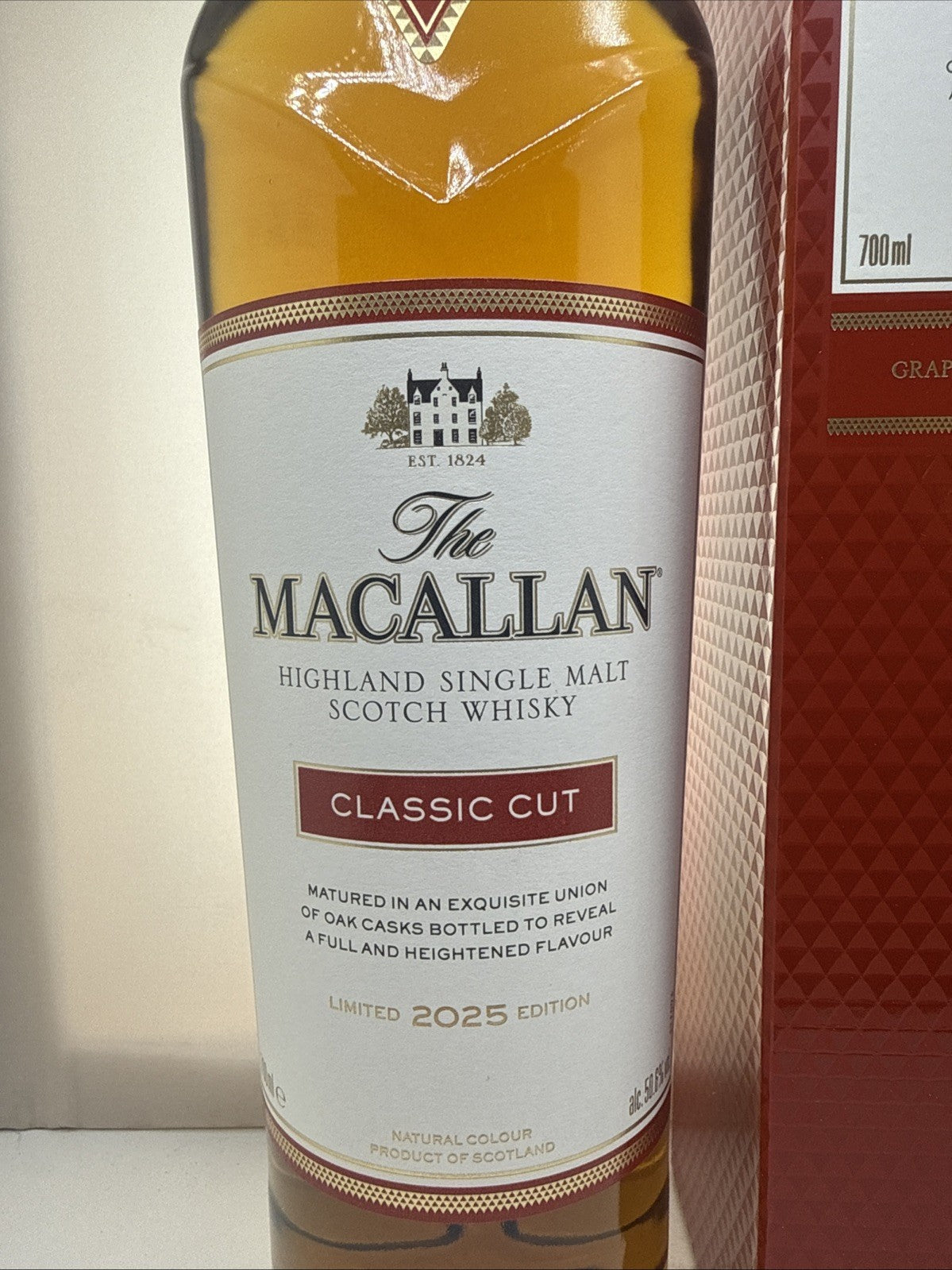Macallan Classic Cut 2025 Limited Edition Whisky 70cl 50.6% Boxed