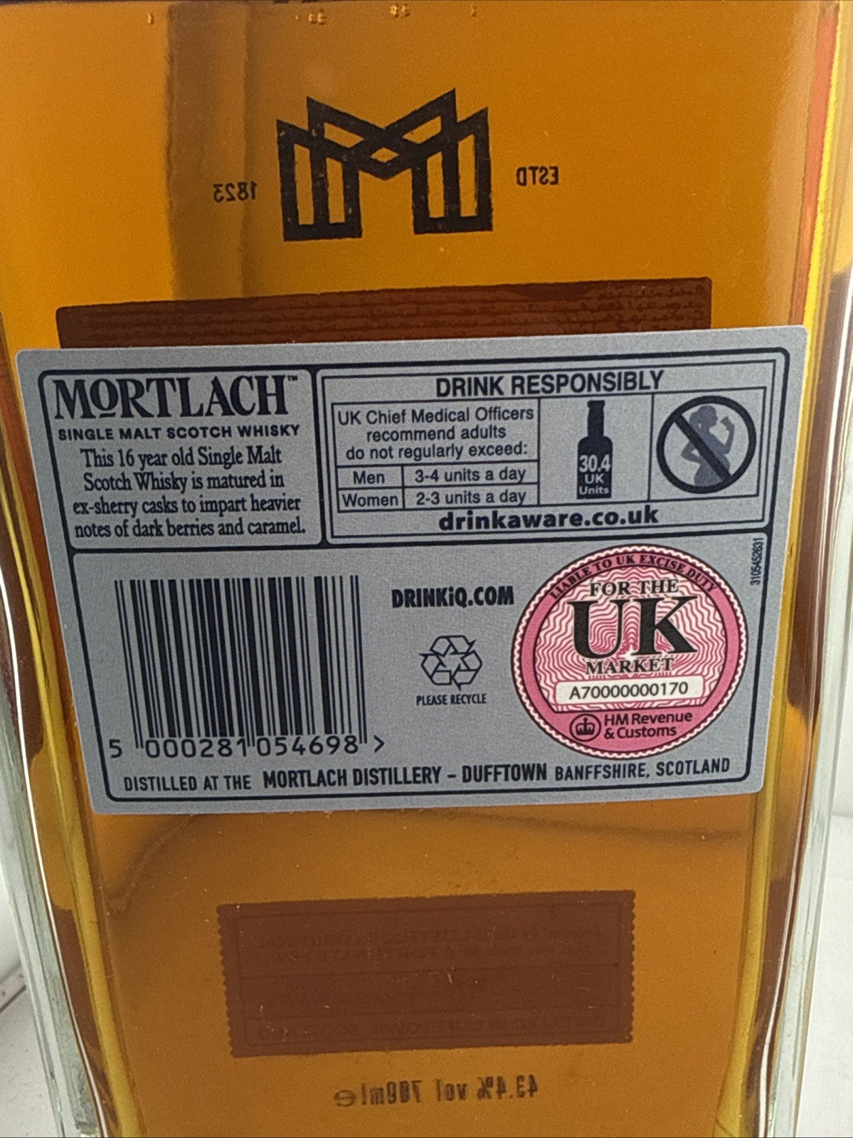 Mortlach 16 Year Old Distiller’s Dram Single Malt Scotch Whisky
