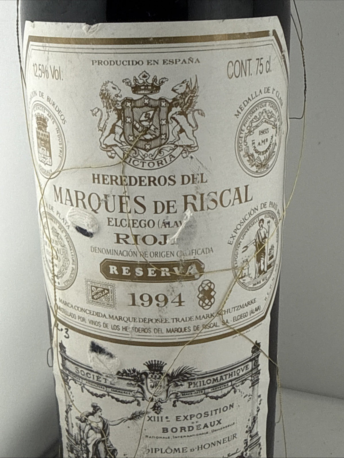 Marques de Riscal Reserva 1994 Rioja DOCa 75cl Vintage Spanish Wine