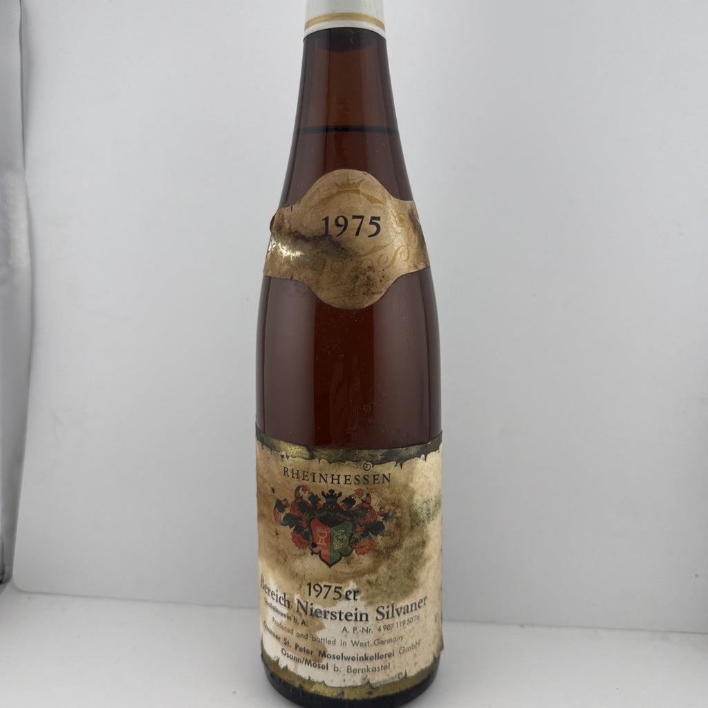 1975 Nierstein Silvaner – Rheinhessen, West Germany Poor Labels But Well Kept
