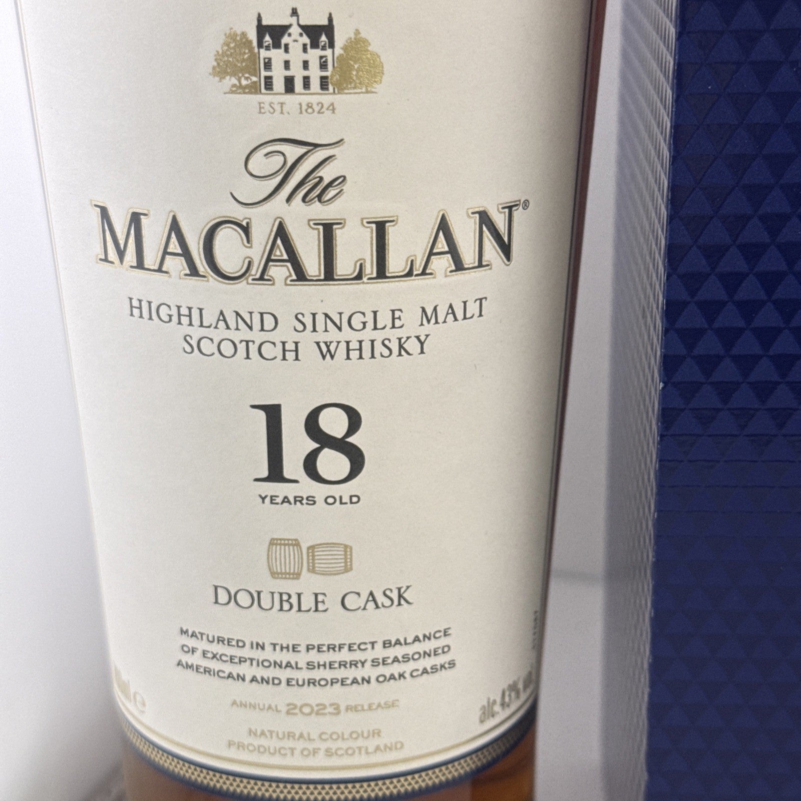 Macallan 18 Year Old Double Cask 2023 Release Boxed 700ml
