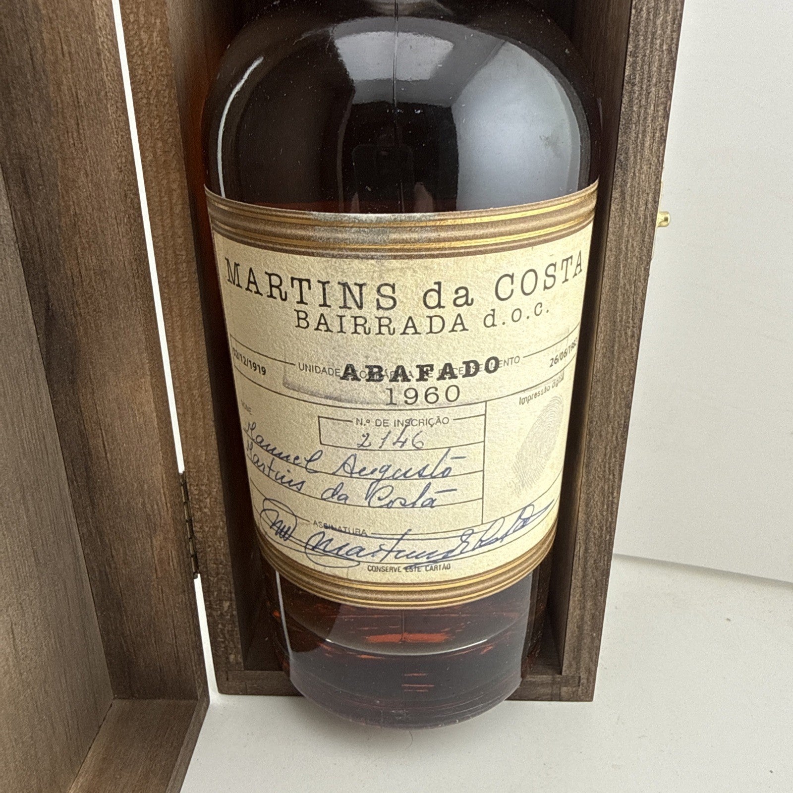 Martins da Costa Abafado 1960 Bairrada DOC – Vintage Dessert Wine