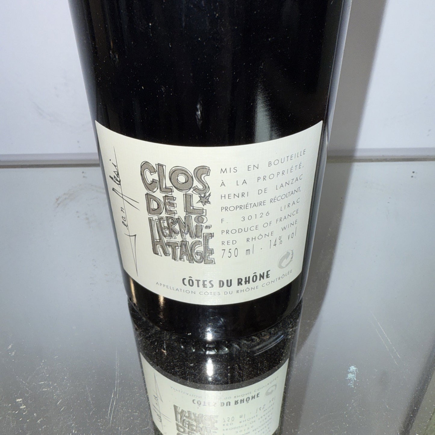 Jean Alesi Cotes De Rhone 2003 Clos De L'hermitage  Now Exceptionally Rare In Uk