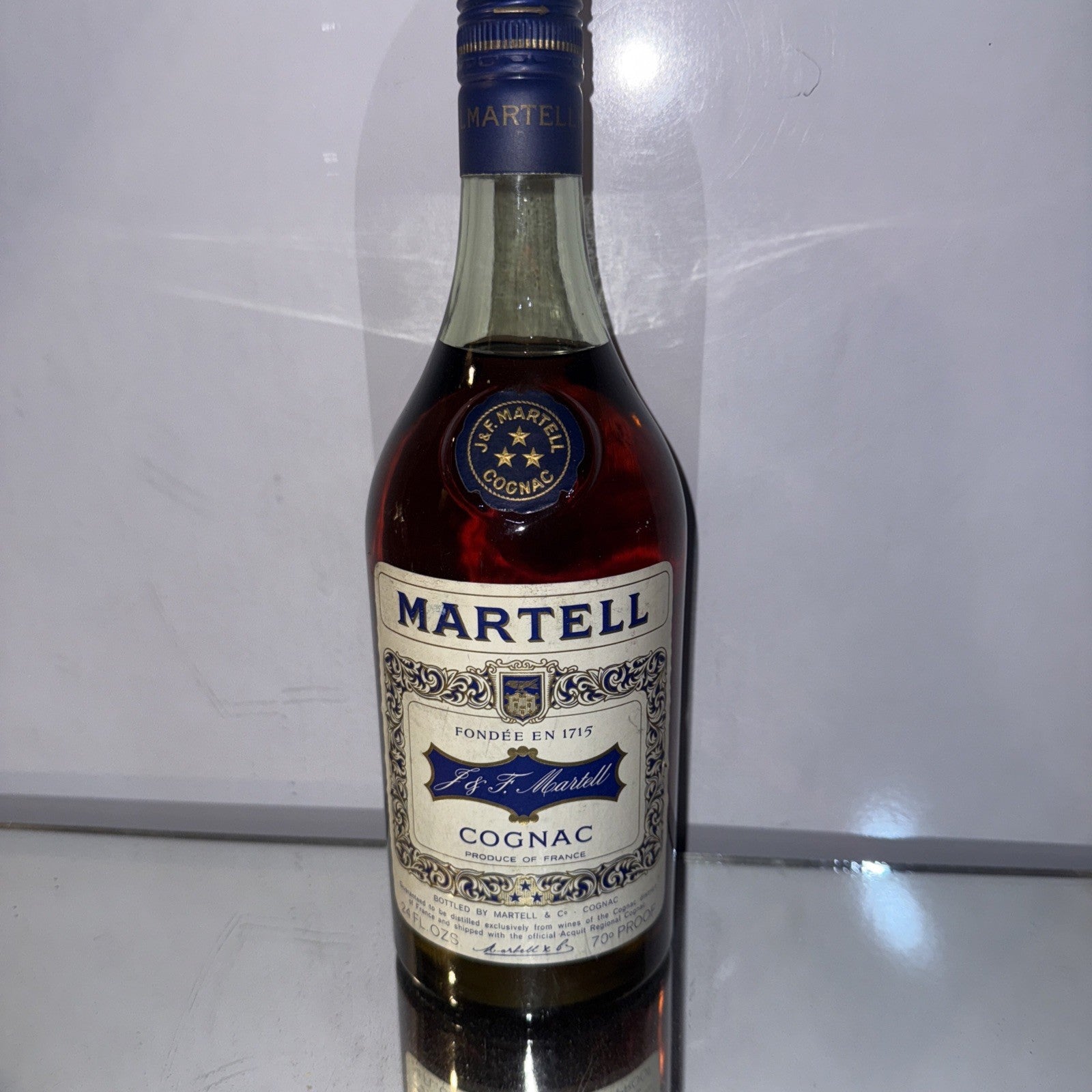 Vintage Martell Cognac Dated To 1960s/70s 70 Proof 26 2/3 Floz