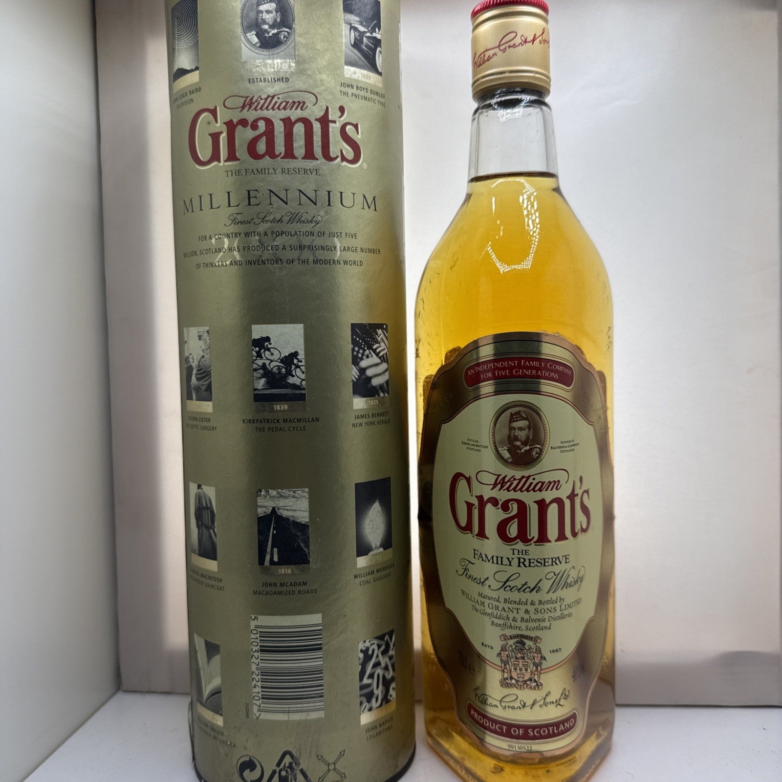 Grant’s Family Reserve Millennium Scotch Whisky 70cl 40%  Tubed