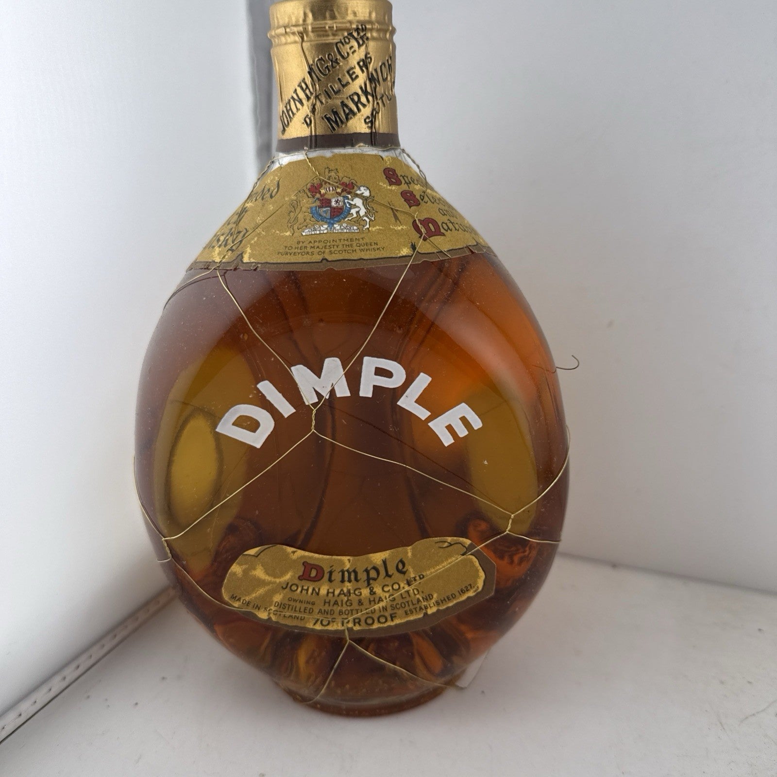 SALE Haig’s Dimple Scots Whisky 1960s Spring Cap 70 Proof Vintage Mint Condition