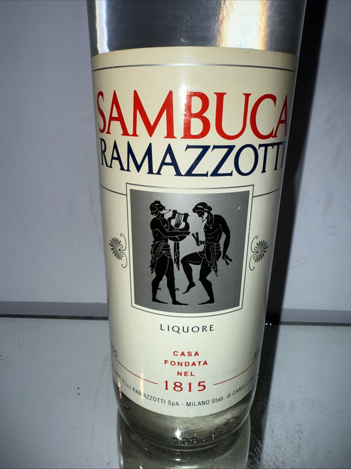 1L bottle of Ramazzotti Sambuca 38% Abv
