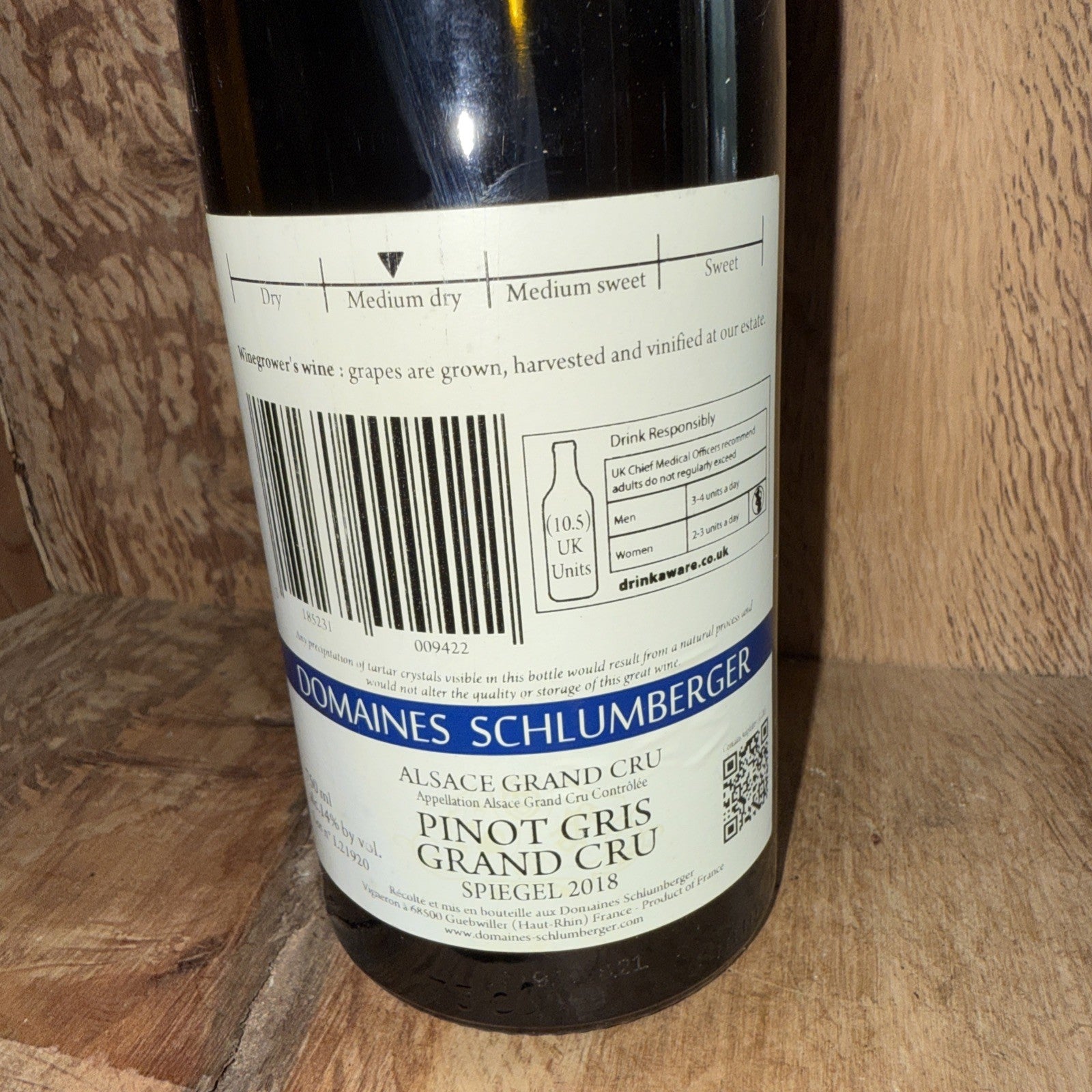 Pinot Gris Grand Cru Spiegel 2018 Domaines Schlumberger