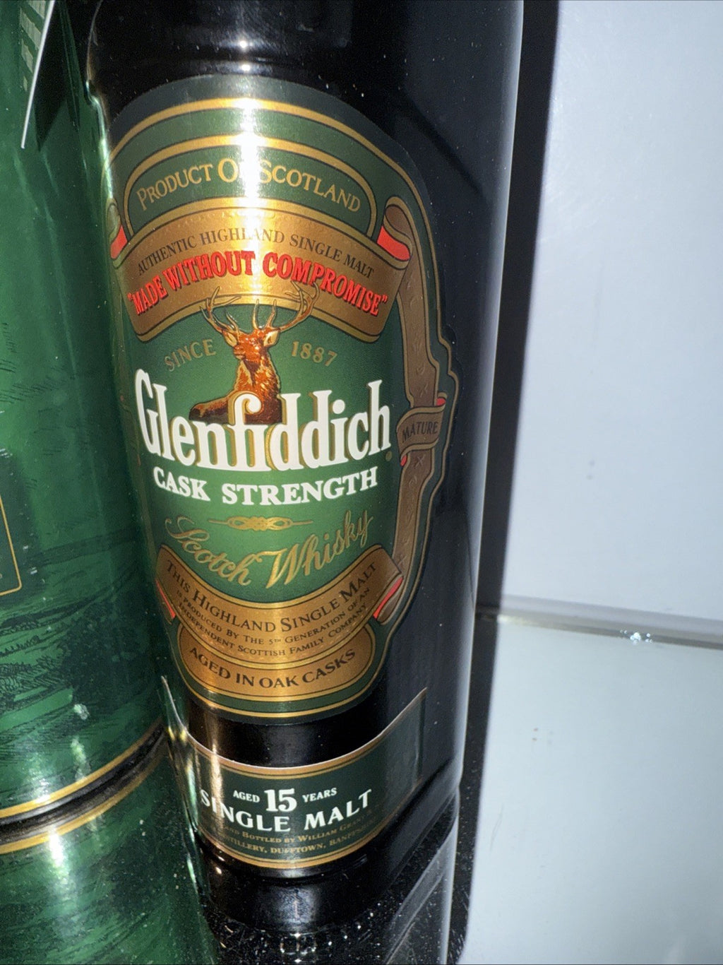 Glenfiddich 15 Year Old Cask Strength Scotch Whisky Bottled 1990s 51%abv 1L